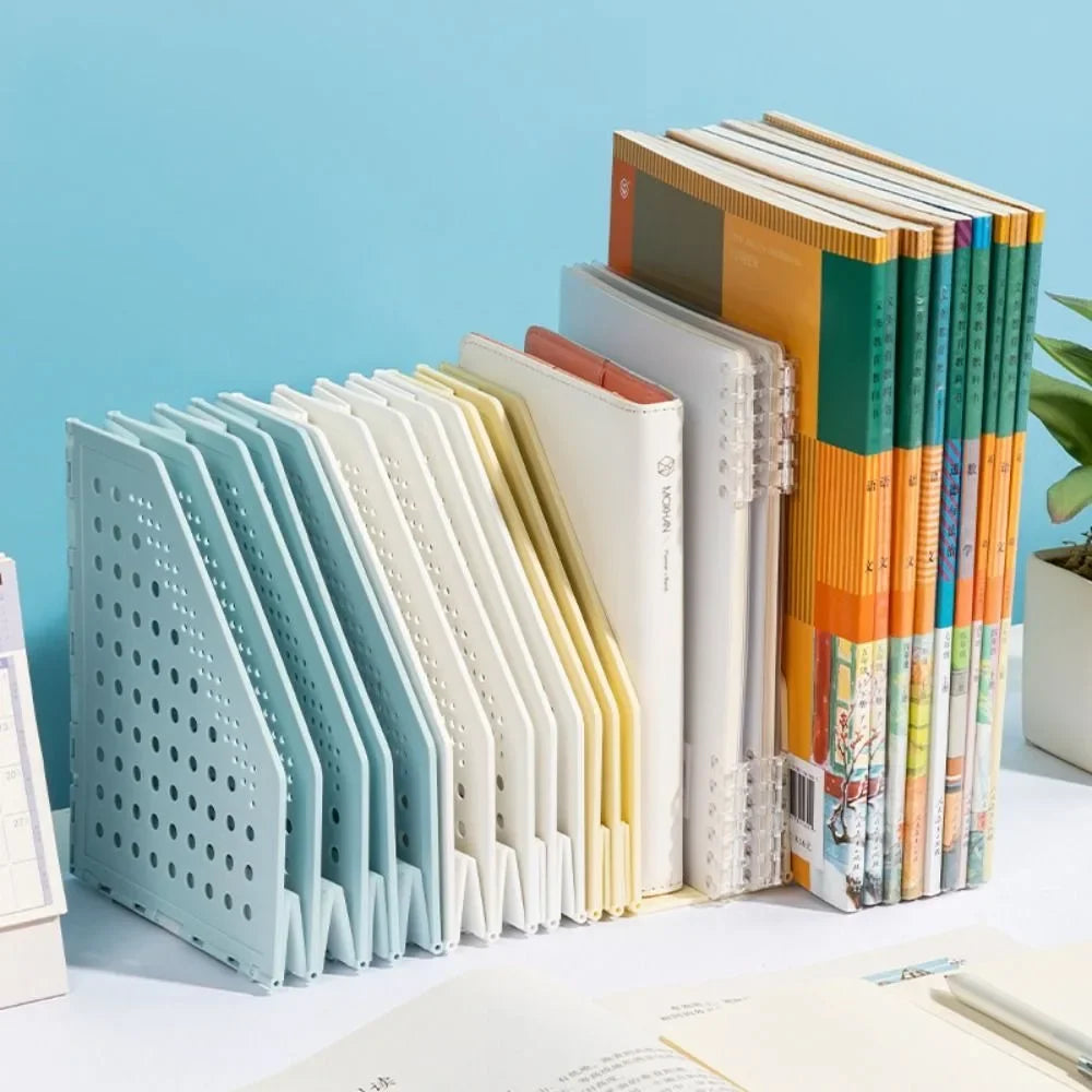 File Organizer Retractable File Holder Creative Foldable Desktop Bookend Bookshelf Adjustable File Storage Rack Office Supply Taj Home Store