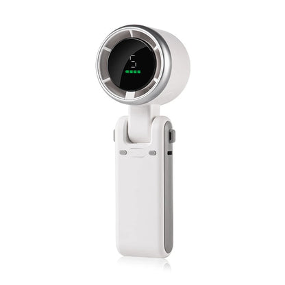 Handheld Fan Mini High-speed Digital Display Portable Desktop Usb Charging Hanging Camping Violent Turbo Fan Taj Home Store