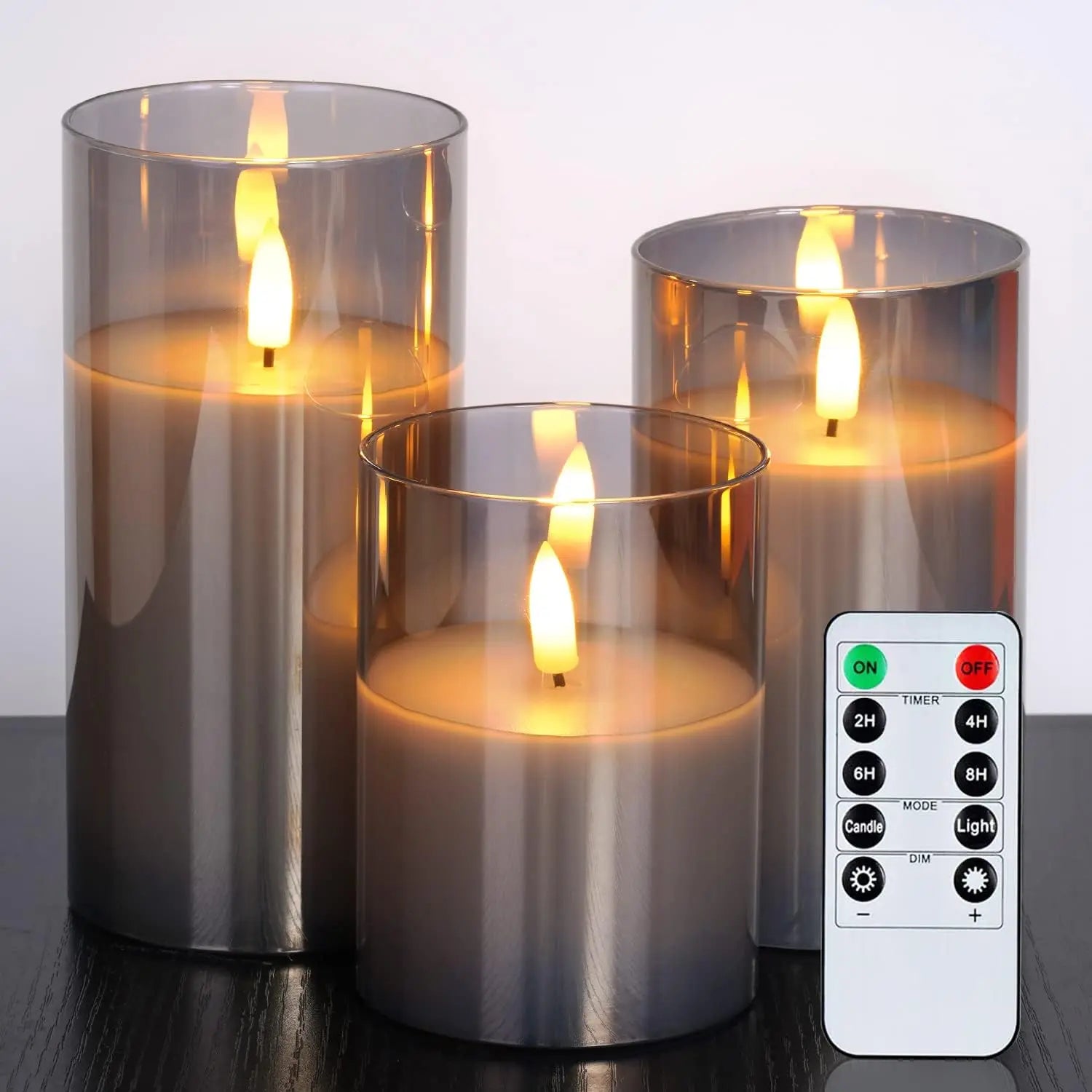 Battery Operated LED Flameless Candles with Remote and Timer Real Wax Candles Flickering Light for Wedding Home Party Decor Taj Home Store
