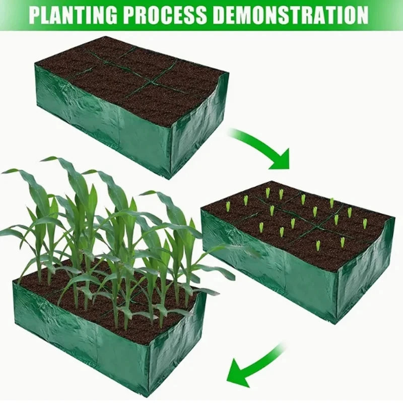 4/6/8 Grids Grow Bag Plant Garden Planter Vegetable Flower Nursery Pot Flowerpot Round Cultivation Growth Container Outdoor ﻿ Taj Home Store