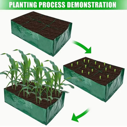 4/6/8 Grids Grow Bag Plant Garden Planter Vegetable Flower Nursery Pot Flowerpot Round Cultivation Growth Container Outdoor ﻿ Taj Home Store