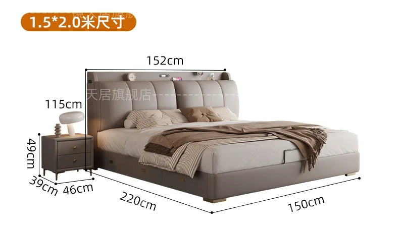 Bedroom Storage Bed Modern Corium Wedding Luxury Bed Corium Double Recamaras Matrimoniales Completas Muebles Home Furniture Taj Home Store