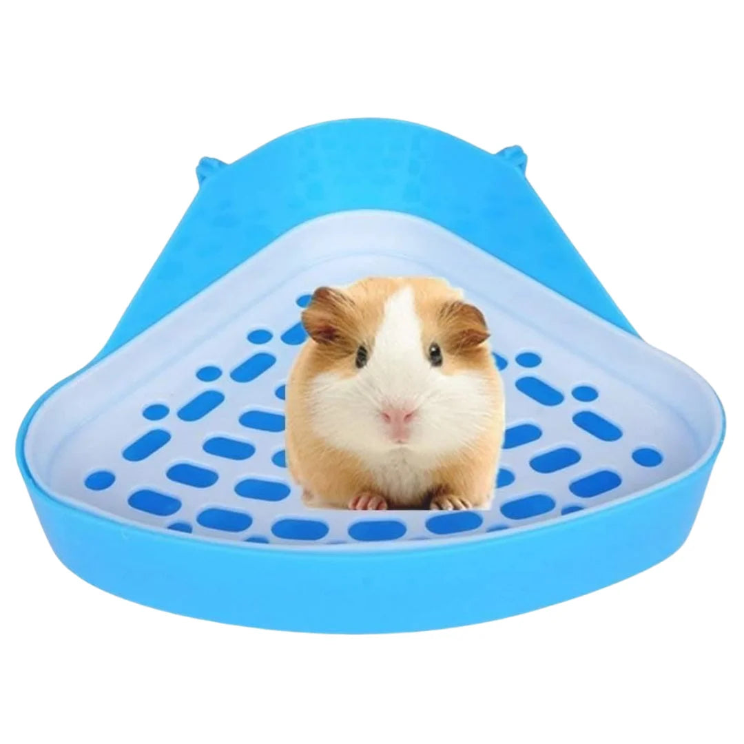 Small Pet Toilet Small Animal Litter Tray Corner for Hamster Guinea Pig Ferret Gerbil Chinchilla Pet Small Rat Toilet Taj Home Store