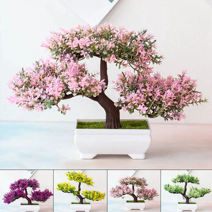 Artificial Plants Bonsai Small Tree Pot Fake Plant Flowers Potted Ornaments For Home Room Table Decoration Hotel Garden Decor Taj Home Store