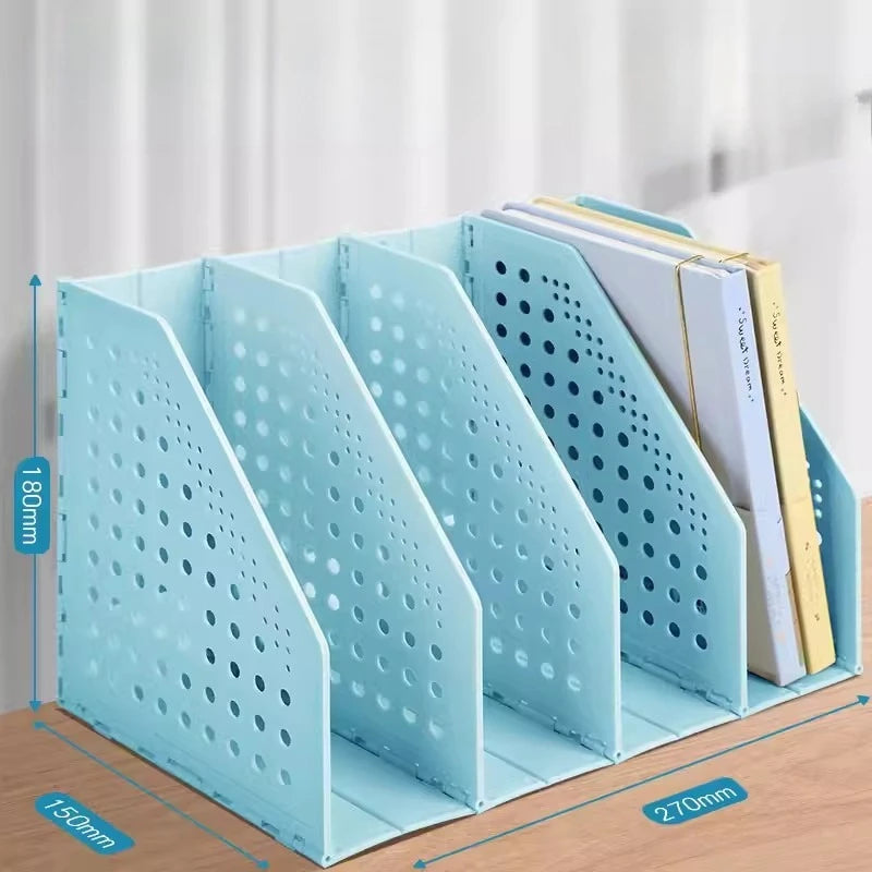 File Organizer Retractable File Holder Creative Foldable Desktop Bookend Bookshelf Adjustable File Storage Rack Office Supply Taj Home Store