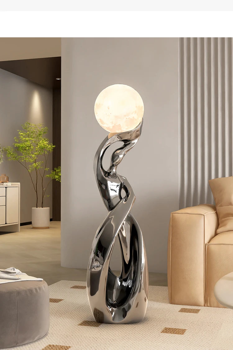 Home Decor Statue Abstract Art Ornaments Nordic Living Room Large Floor Luminous Sculpture Housewarming Gift Interior Figurines Taj Home Store
