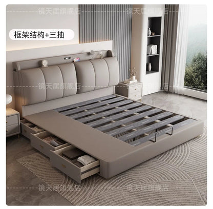 Bedroom Storage Bed Modern Corium Wedding Luxury Bed Corium Double Recamaras Matrimoniales Completas Muebles Home Furniture Taj Home Store