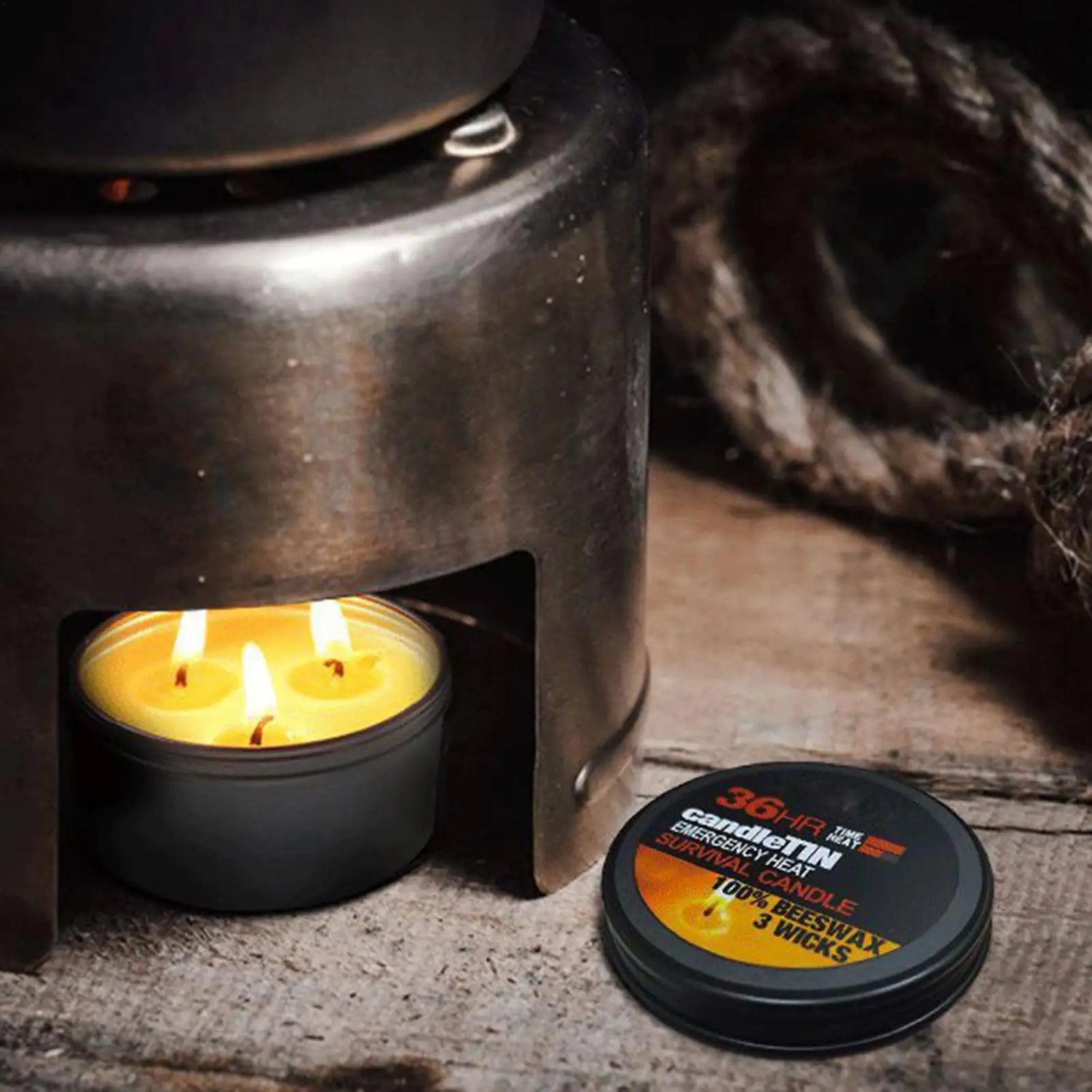 Power Outage Candles Unscented Candles with Jar 36 Hours Long Burning 3-Wick Lamp for Home Outdoor Activities Survival Fishing Taj Home Store