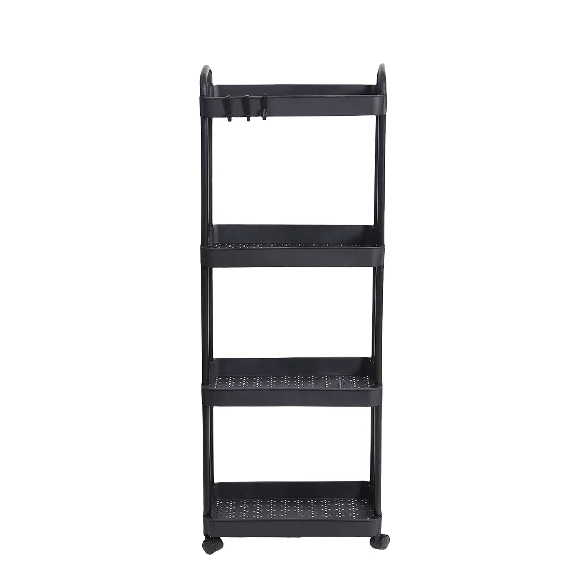 Household Multi-layer Small Cart Storage Rack Floor To Floor Kitchen Bedroom Bathroom Storage Rack Storage Rack With Wheels Taj Home Store