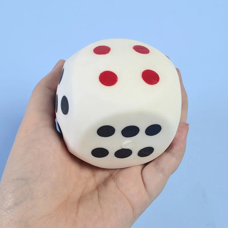 2.56" Squishies Dice Kawaii Soft Slow Rising Large 6-Sided Dice with Dots Stress Relief Kids Toys Collection Decorative Props Taj Home Store