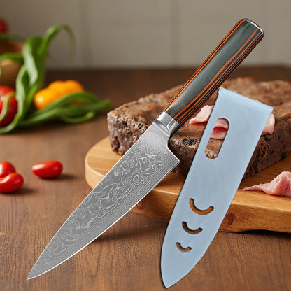 Damascus Steel Kitchen Knife Boning Steak BBQ Meat Cleaver Chef Utility Knife Paring  Kitchen Tools Taj Home Store