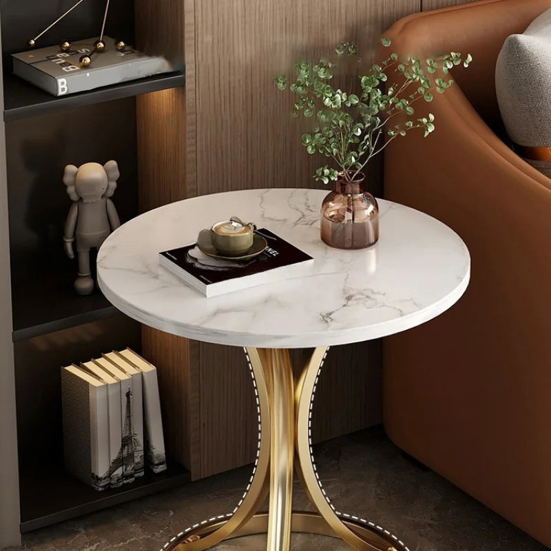 Creative living room side table, coffee table, small round coffee table, modern decorative bedside table, bedroom coffee Taj Home Store