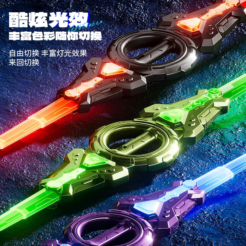 Fire spinning sword, double-edged light sword, children&