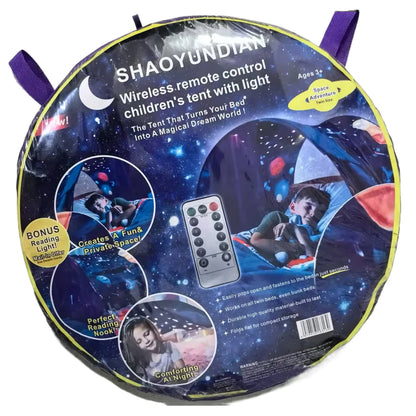 Dream Tent with light show for Kids Bed with Storage Pocket Foldable Kids Tent on Bed Mosquito Net Tent Taj Home Store