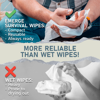 Emerge Survival Wipes - 50ct Emerge Survival