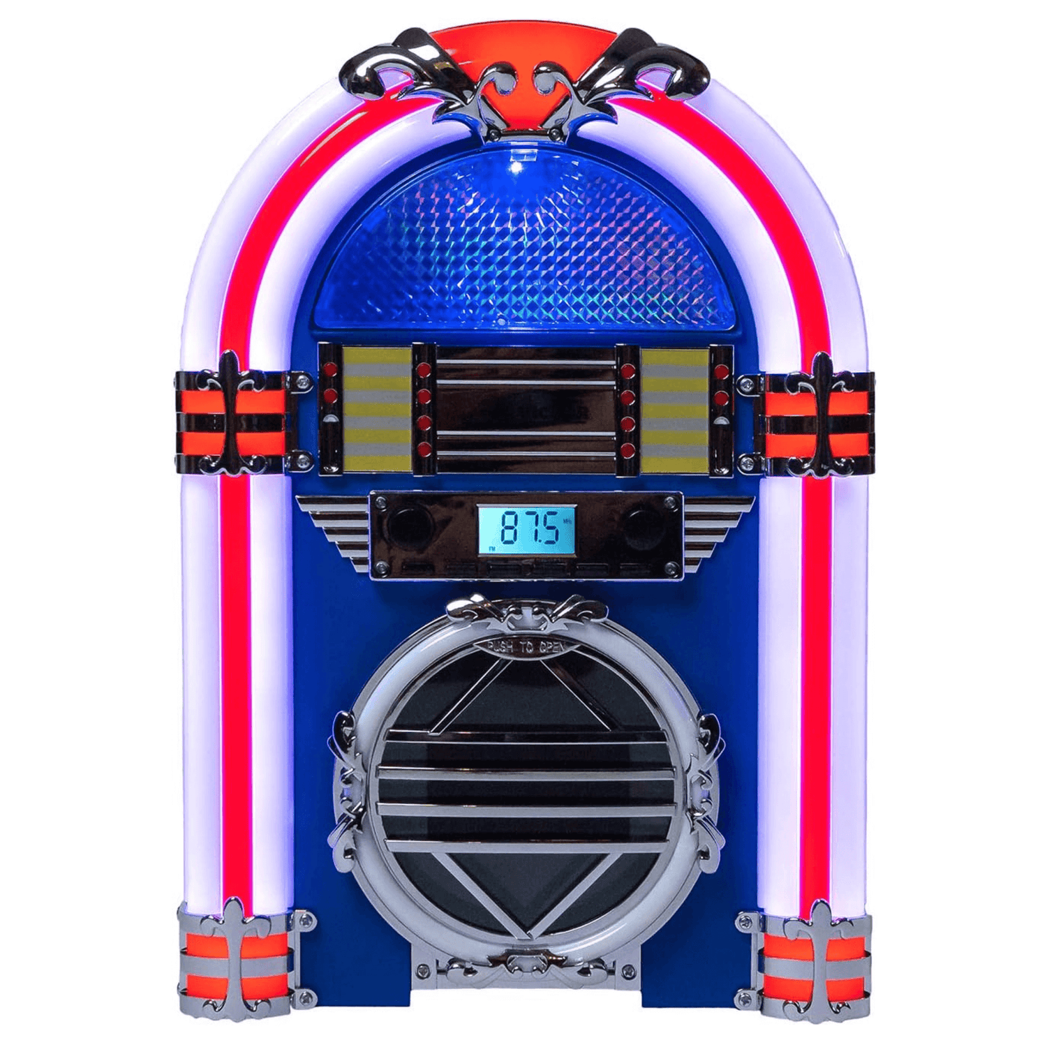 Victor Broadway Desktop Bluetooth Jukebox with CD Player &amp; Color Changing LED Lighting Jupiter Gear Home