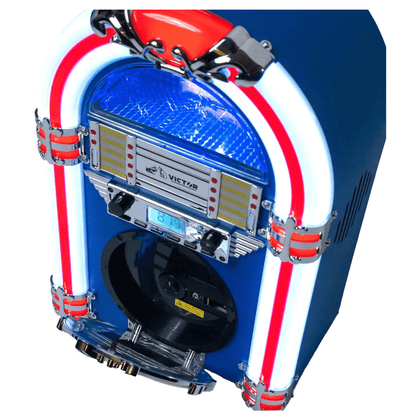 Victor Broadway Desktop Bluetooth Jukebox with CD Player &amp; Color Changing LED Lighting Jupiter Gear Home