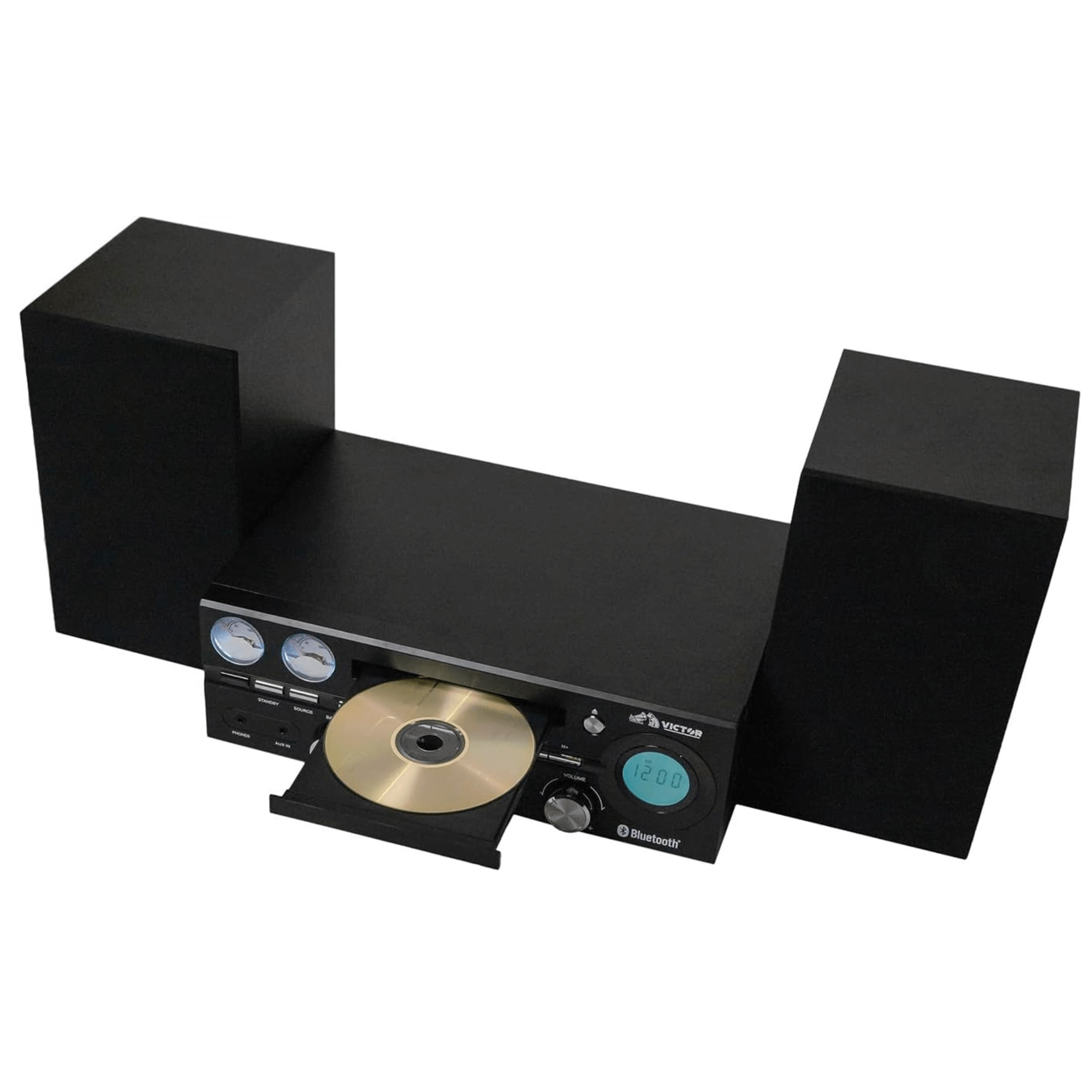Victor Milwaukee 50W Desktop CD Stereo System w Bluetooth, CD Player &amp; FM Radio Jupiter Gear Home