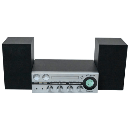 Victor Milwaukee 50W Desktop CD Stereo System w Bluetooth, CD Player &amp; FM Radio Jupiter Gear Home