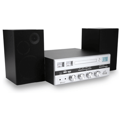 Victor Milwaukee II Desktop Bluetooth CD Stereo System Jupiter Gear Home