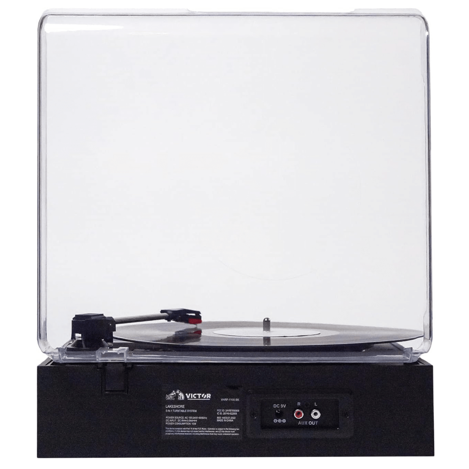 Victor Lakeshore 5-in-1 Hybrid Bluetooth Turntable System w USB and RCA Output Jupiter Gear Home