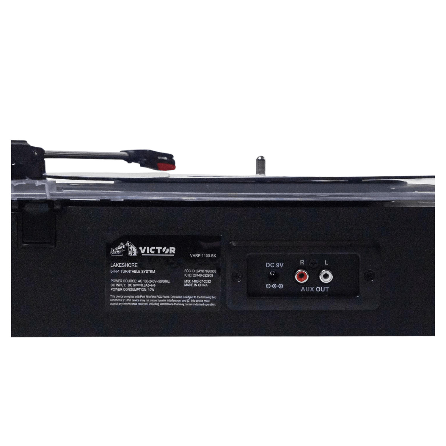 Victor Lakeshore 5-in-1 Hybrid Bluetooth Turntable System w USB and RCA Output Jupiter Gear Home
