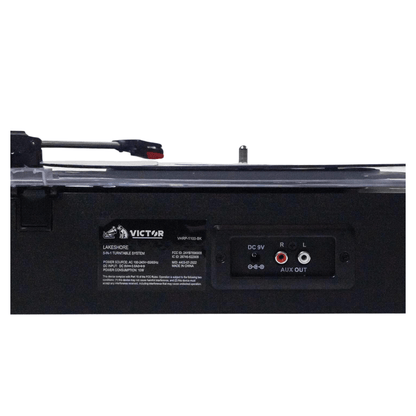 Victor Lakeshore 5-in-1 Hybrid Bluetooth Turntable System w USB and RCA Output Jupiter Gear Home