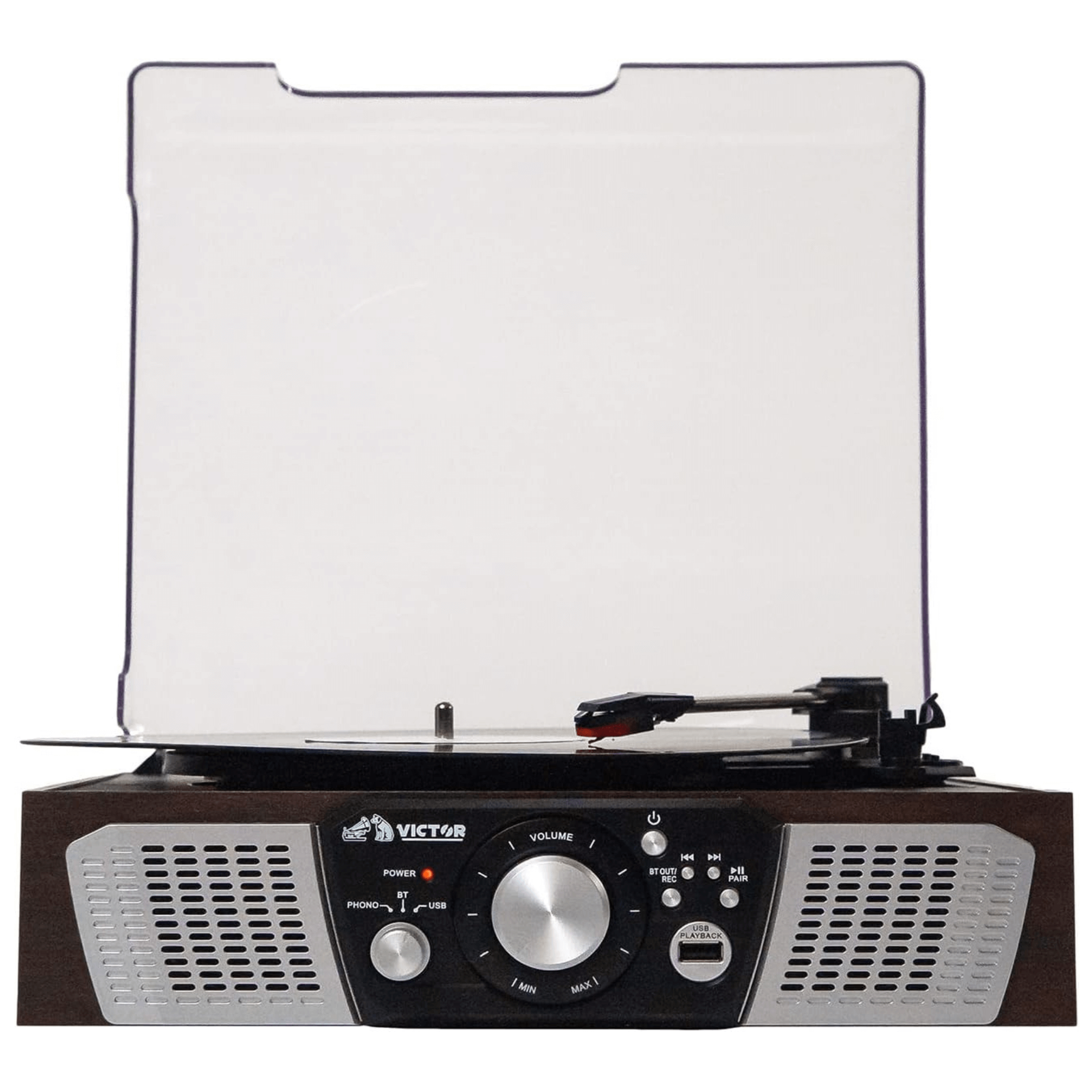 Victor Lakeshore 5-in-1 Hybrid Bluetooth Turntable System w USB and RCA Output Jupiter Gear Home