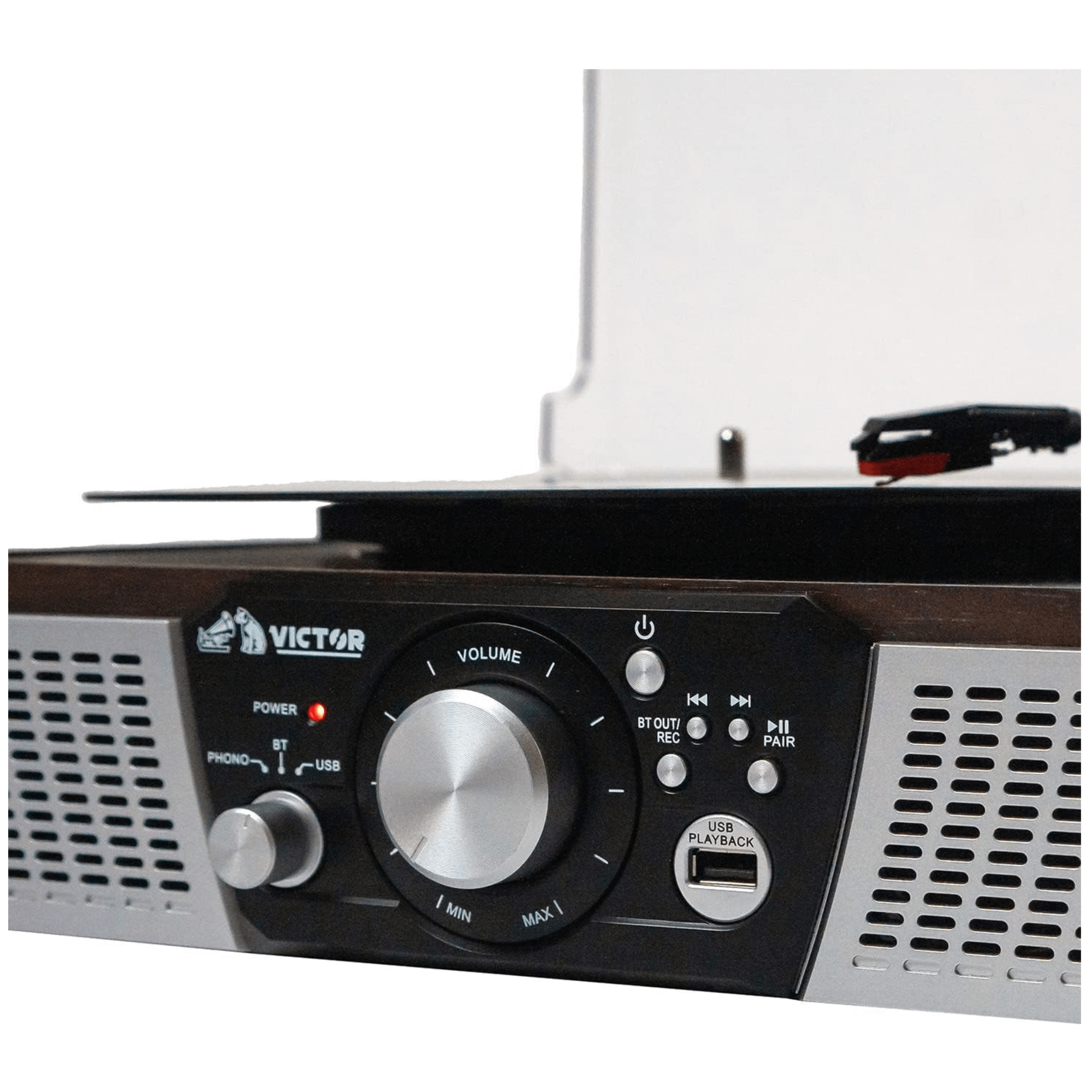 Victor Lakeshore 5-in-1 Hybrid Bluetooth Turntable System w USB and RCA Output Jupiter Gear Home