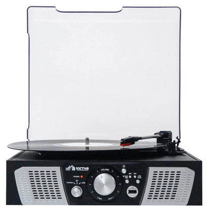 Victor Beacon Hybrid 5-in-1 Turntable System with Bluetooth &amp; FM Radio Jupiter Gear Home