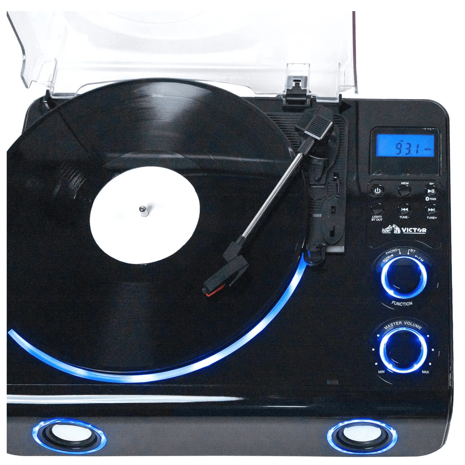 Victor Beacon Hybrid 5-in-1 Turntable System with Bluetooth &amp; FM Radio Jupiter Gear Home
