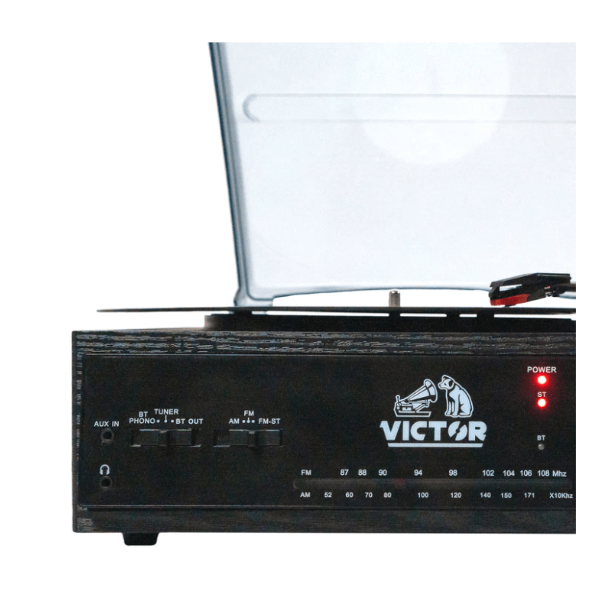 Victor Salem 5-in-1 3-Speed Turntable System with Dual Bluetooth Jupiter Gear Home