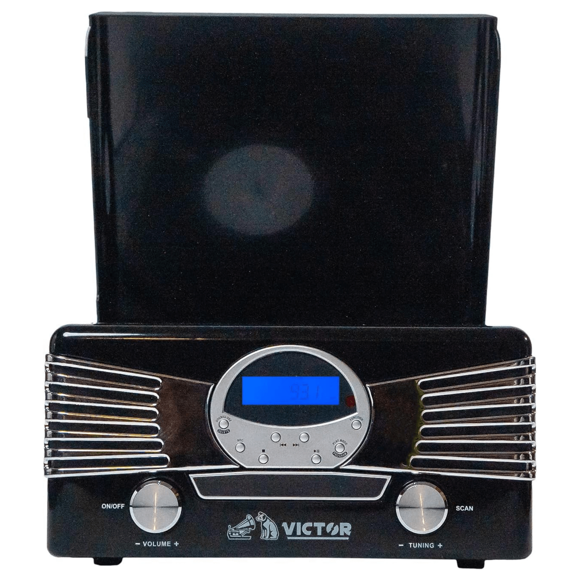 Victor Diner 7-in-1 Turntable Music Center with CD &amp; MP3 Player and Bluetooth Function Jupiter Gear Home