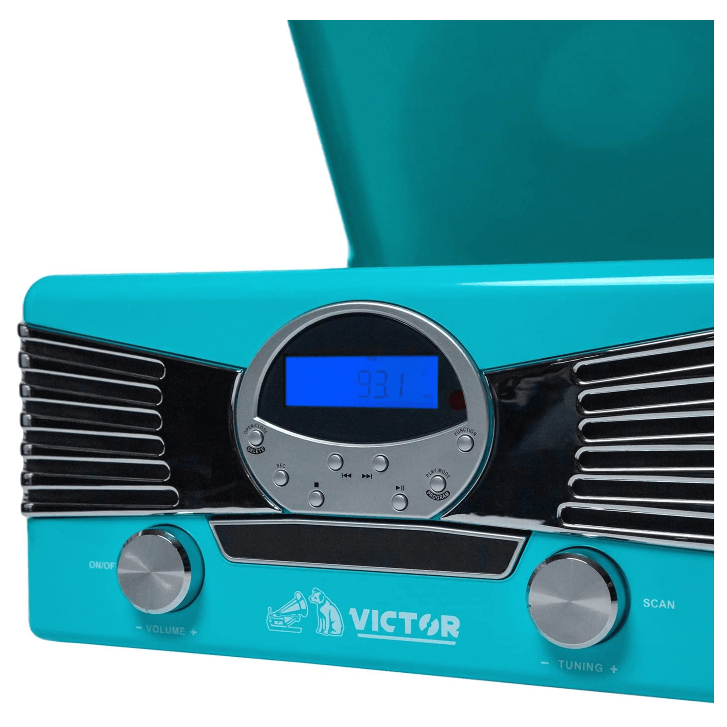 Victor Diner 7-in-1 Turntable Music Center with CD &amp; MP3 Player and Bluetooth Function Jupiter Gear Home