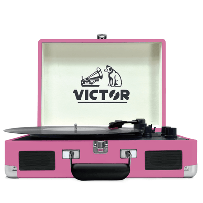 Victor Metro Dual Bluetooth Suitcase 3-Speed Turntable Jupiter Gear Home