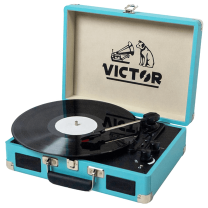 Victor Metro Dual Bluetooth Suitcase 3-Speed Turntable Jupiter Gear Home