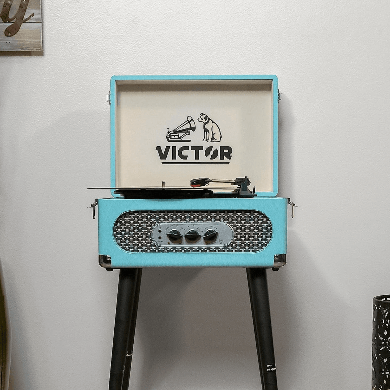 Victor Andover 5-in-1 Music Center with Chair-Height Legs and Bluetooth Function Jupiter Gear Home