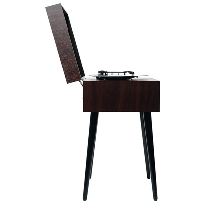Victor Newbury 8-in-1 Music Center w Chair-Height Legs, USB Slot &amp; AM FM Radio Jupiter Gear Home