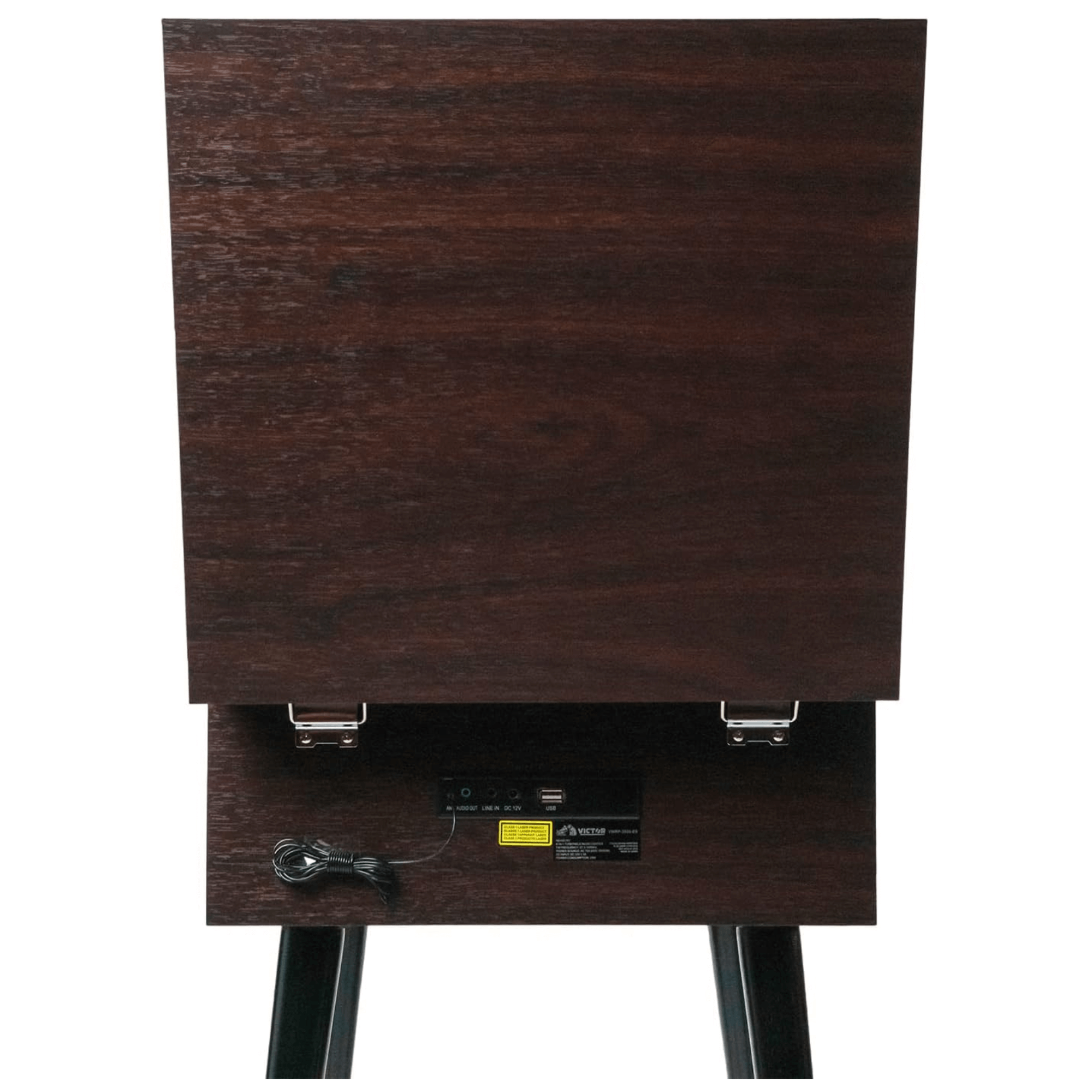 Victor Newbury 8-in-1 Music Center w Chair-Height Legs, USB Slot &amp; AM FM Radio Jupiter Gear Home