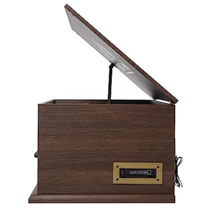 Victor State 7-in-1 Wood Music Center with 3-Speed Turntable and Dual Bluetooth Jupiter Gear Home