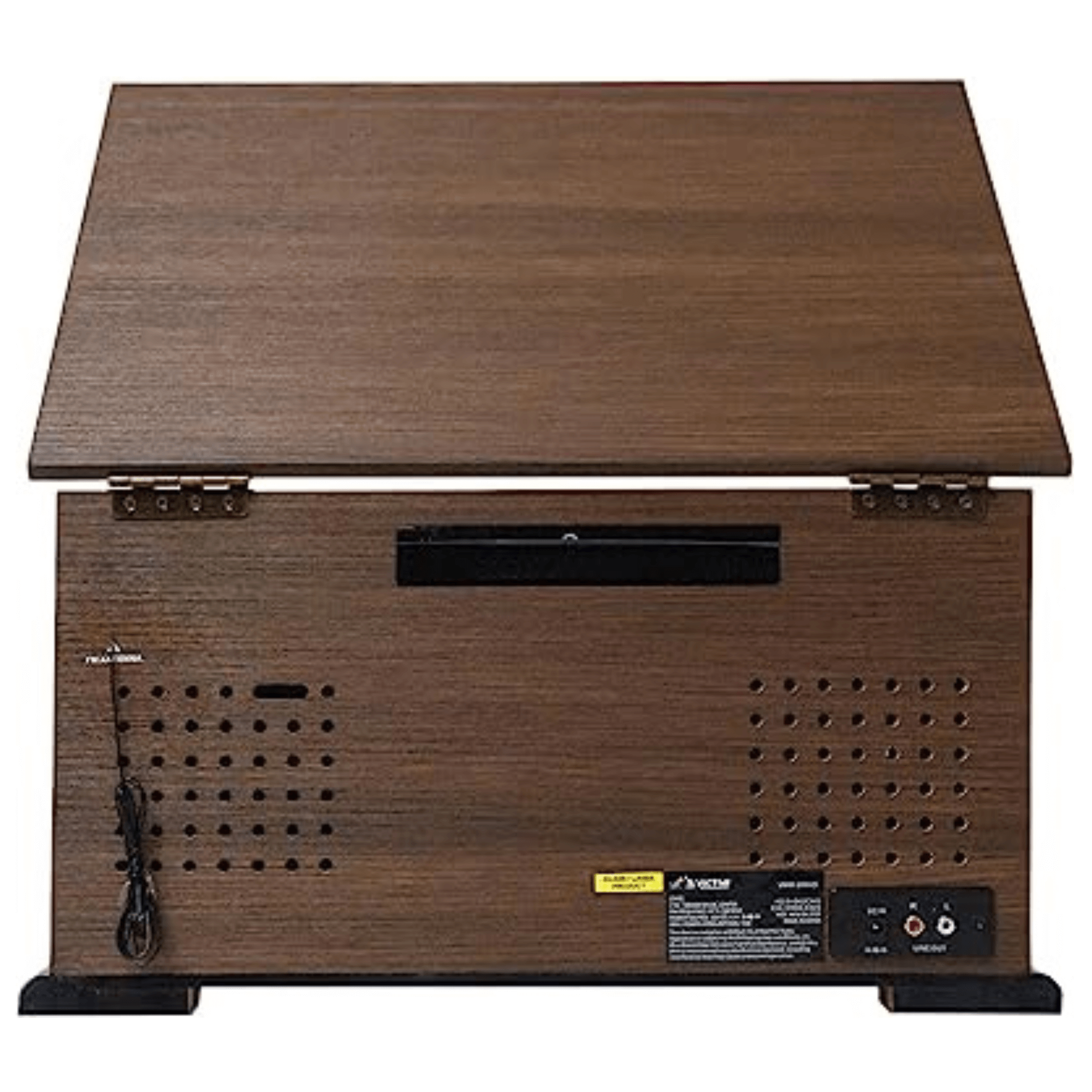 Victor State 7-in-1 Wood Music Center with 3-Speed Turntable and Dual Bluetooth Jupiter Gear Home