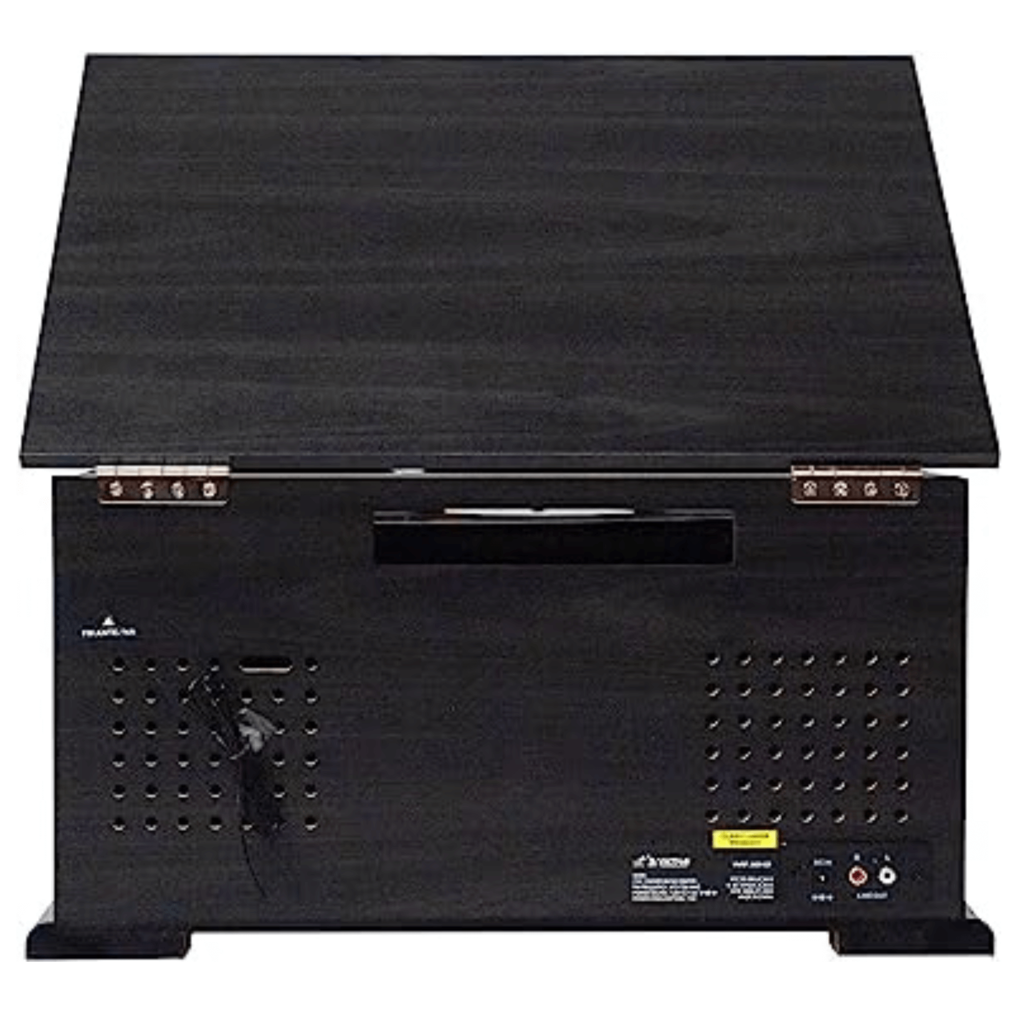Victor State 7-in-1 Wood Music Center with 3-Speed Turntable and Dual Bluetooth Jupiter Gear Home