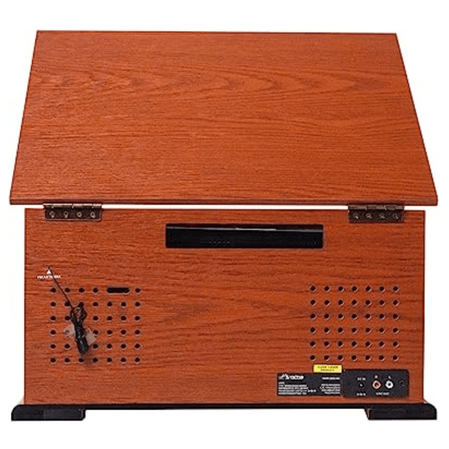 Victor State 7-in-1 Wood Music Center with 3-Speed Turntable and Dual Bluetooth Jupiter Gear Home