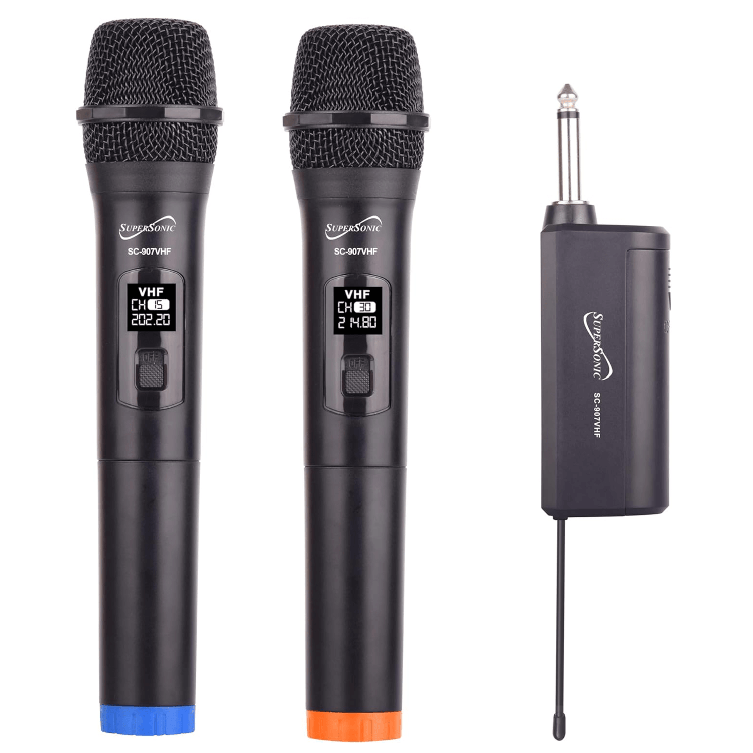 Supersonic VHF Dual Fixed Channel Professional Wireless Microphone Jupiter Gear Home