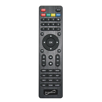 Supersonic Portable 16" 12 Volt Digital LED TV with USB, SD, and HDMI Input, Built-in Rechargeable Lithium Ion Battery and FM Radio (SC-2816) Jupiter Gear Home