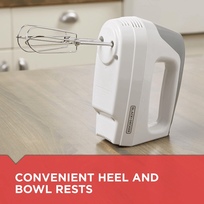 Black &amp; Decker 5-Speed 175-Watt Lightweight Hand Mixer Jupiter Gear Home