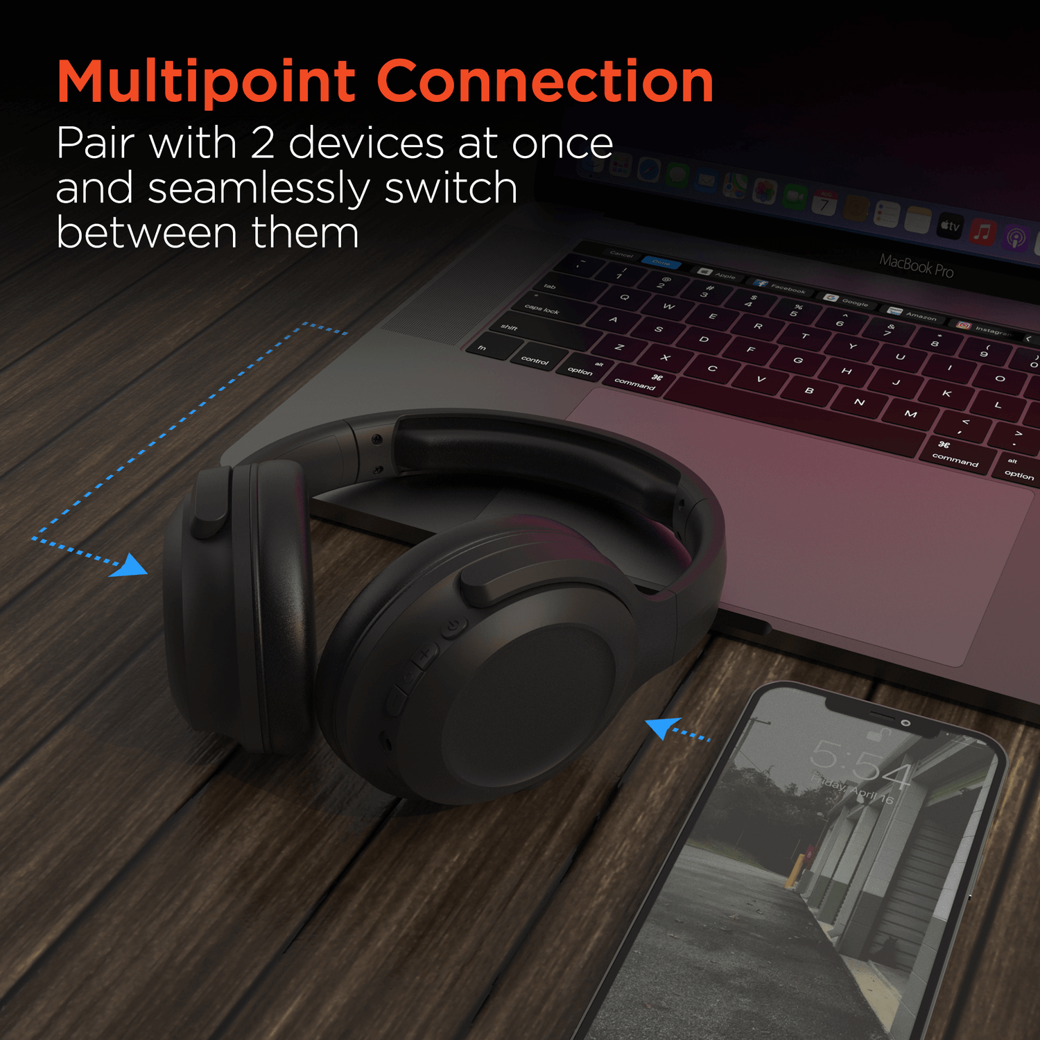 HyperGear Stealth2 ANC Wireless Headphones Jupiter Gear Home