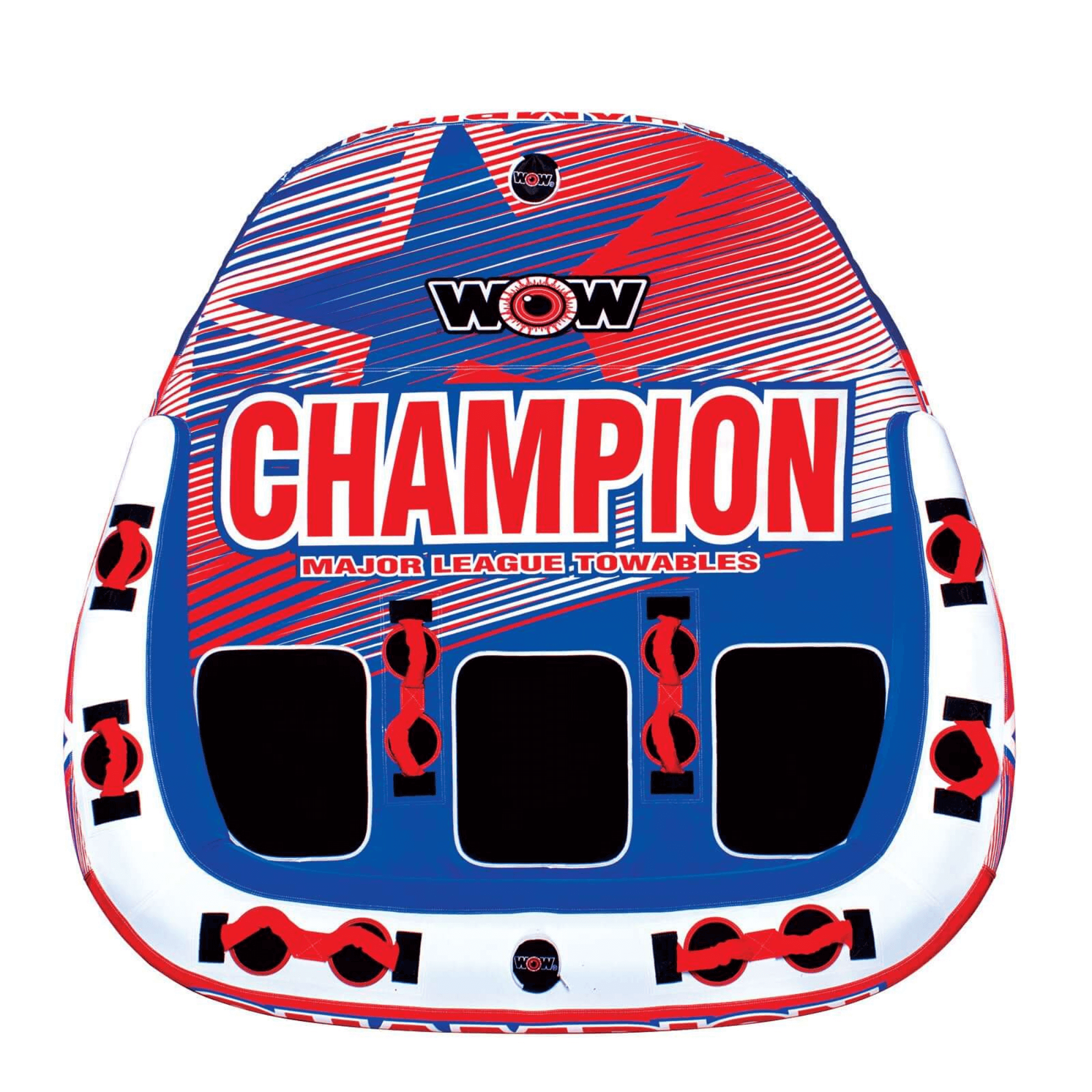 WOW Watersports Champion 3-Person Towable with EZ Up Nose Jupiter Gear Home