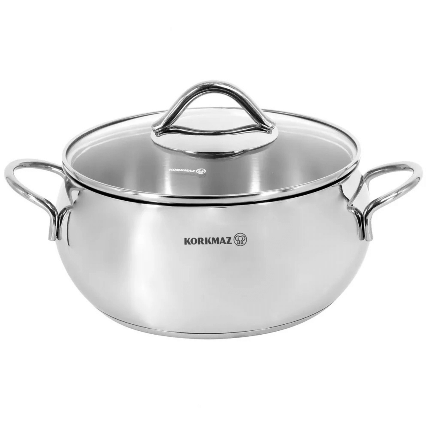 Korkmaz Tombik 2.5L Stainless Steel Casserole Dish with Lid Jupiter Gear Home