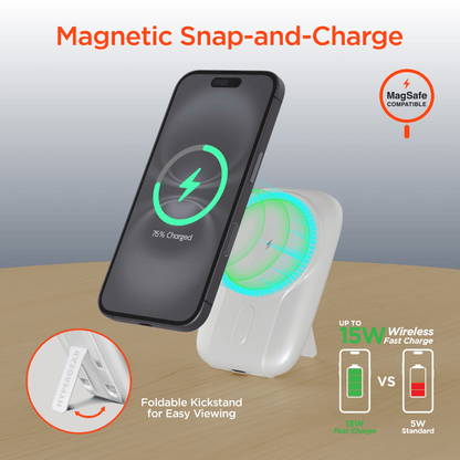 HyperGear Mag Grip Go 5000mAh Wireless Power Bank Jupiter Gear Home